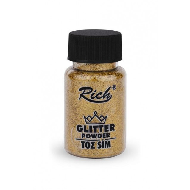 Rich 50ml Σκόνη Glitter 1933 Iridescent Gold