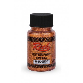 Rich 50ml Χρώμα Glitter Διαφανές 4452 Bronze