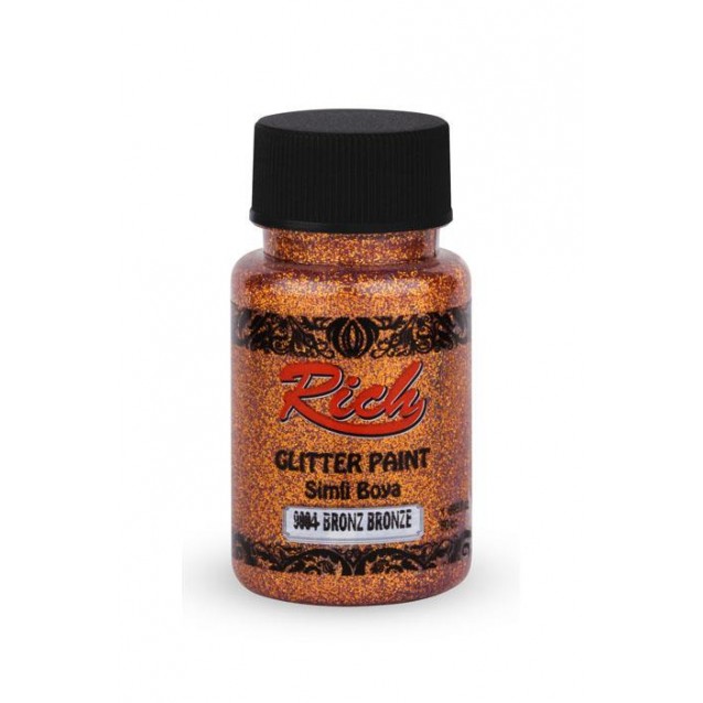 Rich 50ml Χρώμα Glitter Διαφανές 4452 Bronze