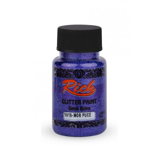 Rich 50ml Χρώμα Glitter Διαφανές 4459 Puce