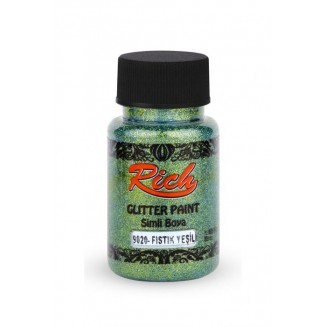 Rich 50ml Χρώμα Glitter Διαφανές 4460 Leaf Green