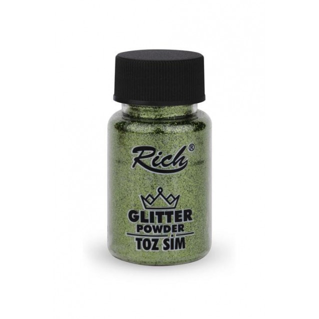 Rich 50ml Σκόνη Glitter 4600 Leaf Green