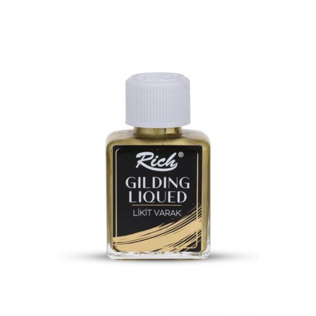 Rich 75ml Μεταλλικό Χρώμα Επιχρύσωσης 9676 Gold