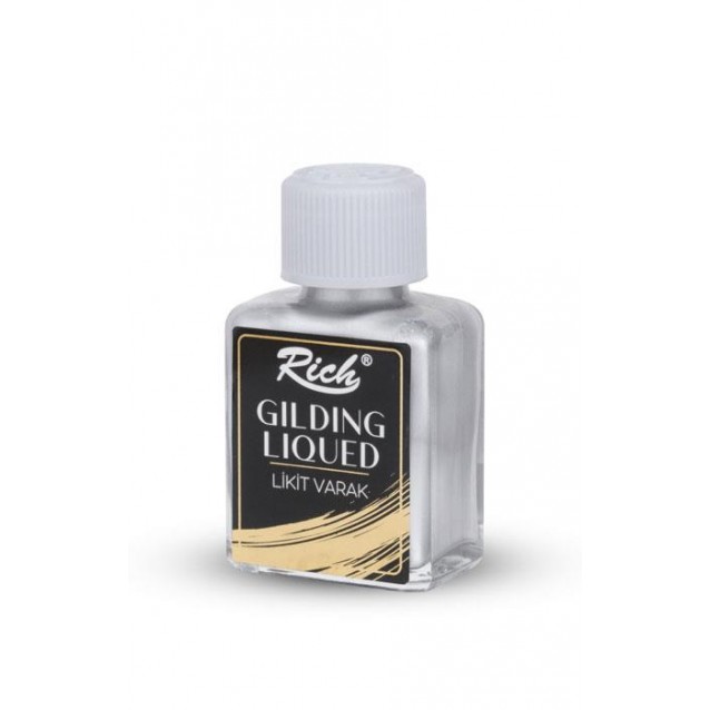 Rich 75ml Μεταλλικό Χρώμα Επιχρύσωσης 9679 Silver