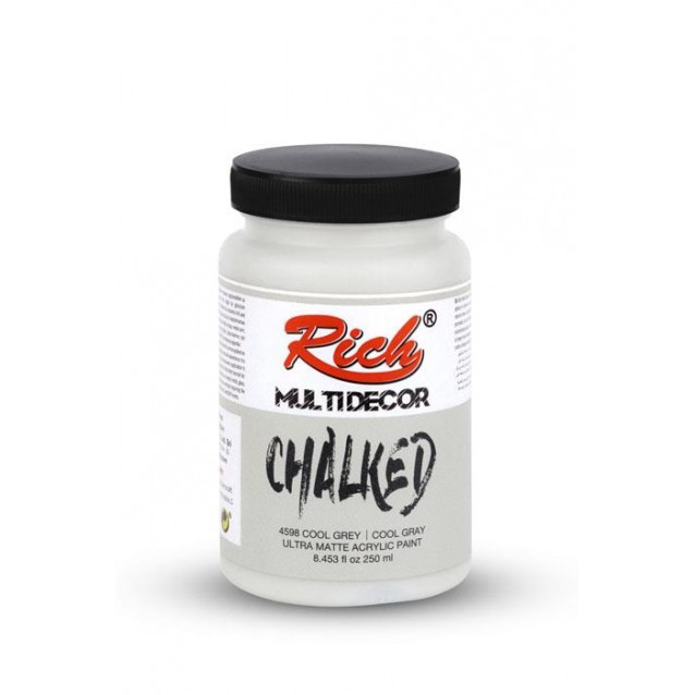 Rich 250ml Χρώμα Κιμωλίας 4598 Cool Grey