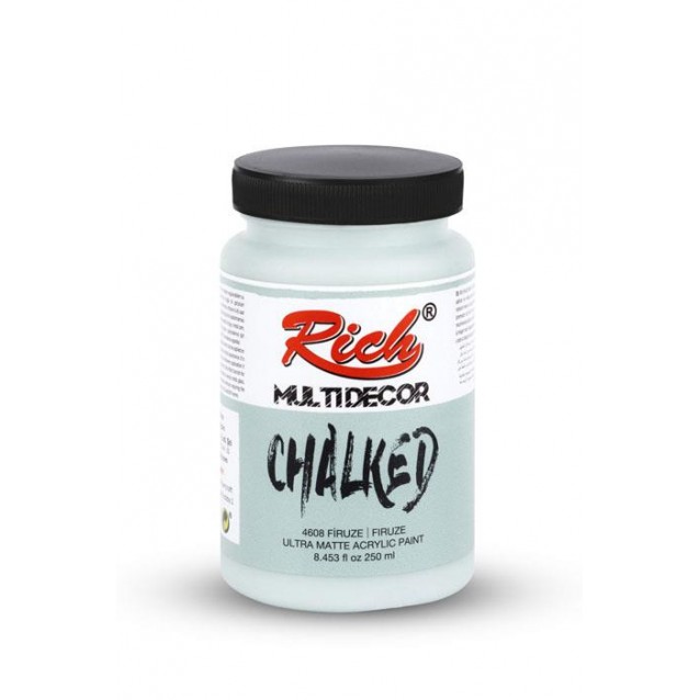 Rich 250ml Χρώμα Κιμωλίας 4608 Turquoise Blue