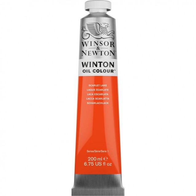 Winsor & Newton 200ml Winton Oil Scarlet Lake