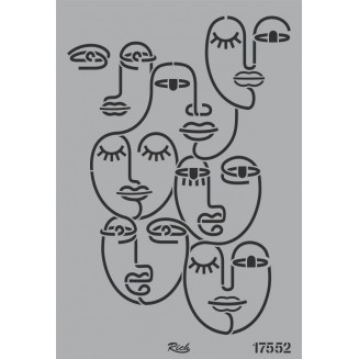 Rich Stencil 33x48cm -17552