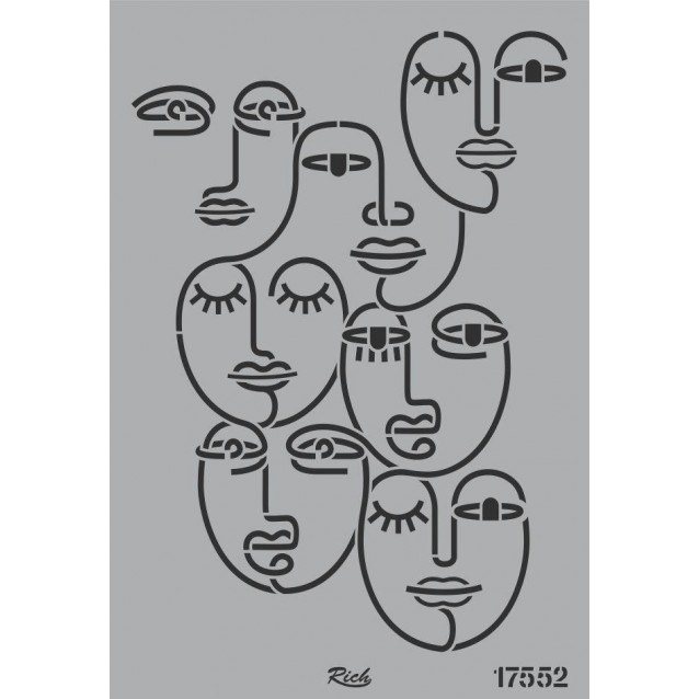 Rich Stencil 33x48cm -17552