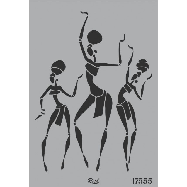 Rich Stencil 33x48cm -17555
