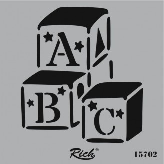 Rich Stencil Τετράγωνο 25x25 cm 15702