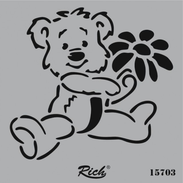 Rich Stencil Τετράγωνο 25x25 cm 15703