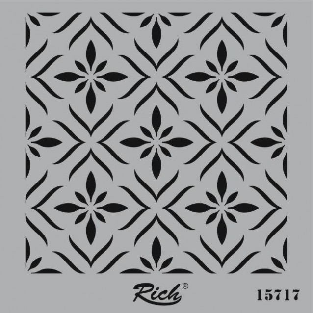 Rich Stencil Τετράγωνο 25x25 cm 15717