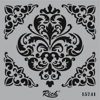 Rich Stencil Τετράγωνο 25x25 cm 15741