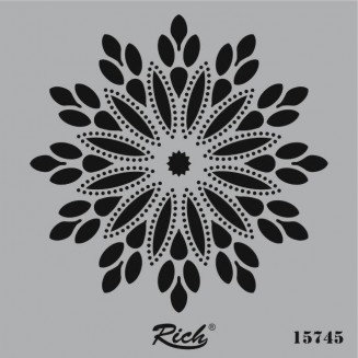 Rich Stencil Τετράγωνο 25x25 cm 15745