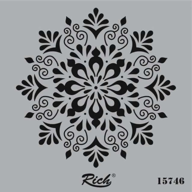Rich Stencil Τετράγωνο 25x25 cm 15746
