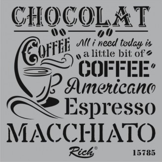 Rich Stencil Τετράγωνο 25x25 cm 15785