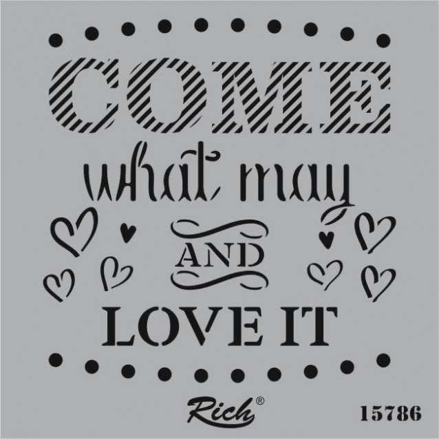 Rich Stencil Τετράγωνο 25x25 cm 15786