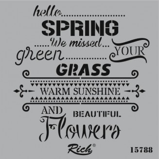 Rich Stencil Τετράγωνο 25x25 cm 15788