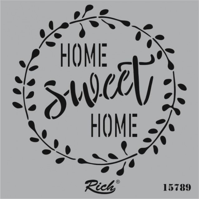 Rich Stencil Τετράγωνο 25x25 cm 15789