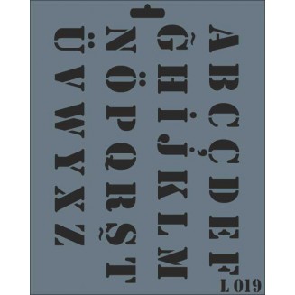 Rich Stencil 20x25cm 019