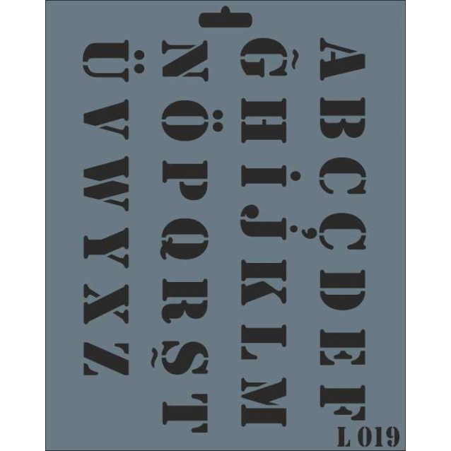 Rich Stencil 20x25cm 019