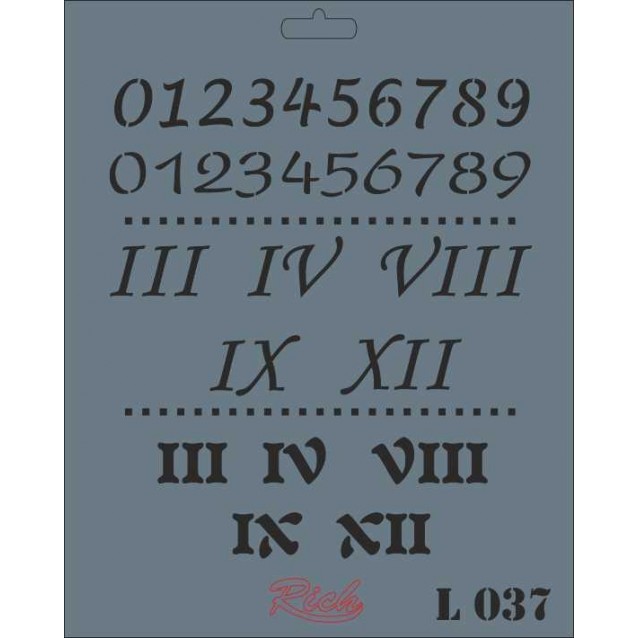 Rich Stencil 20x25cm 037