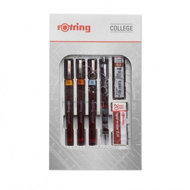 Rotring College Set Ισογράφοι 0.2/0.4/0.6
