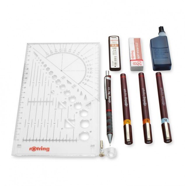 Rotring College Set Ισογράφοι 0.2/0.4/0.6