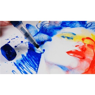 Derwent Μεταλλική Κασετίνα με 6 XL Ράβδους Inktense