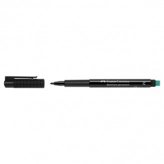 Faber Castell Μαρκαδόρος Ανεξίτηλος Multimark M 1.0mm Μαύρος