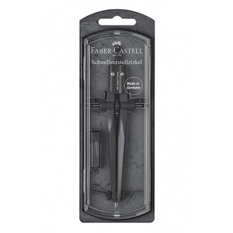 Faber Castell Διαβήτης Stream με Ροδέλα Μαύρος
