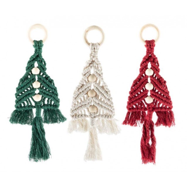 Craft ID Σετ Μακραμέ 3 Χριστουγεννιάτικα Δέντρα