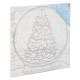 Craft ID Προσχεδιασμένο Τελάρο 30x30cm με 6 Μαρκαδόρους Χιονόμπαλα