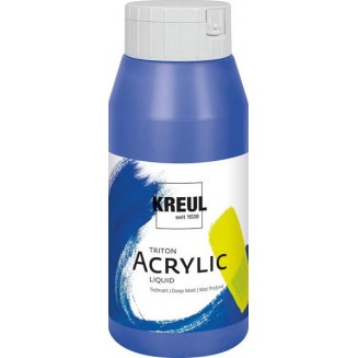 Kreul 750ml Triton Acrylic Liquid Ultramarine Blue