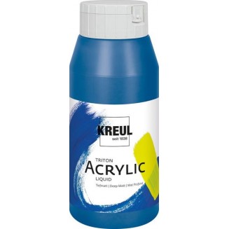 Kreul 750ml Triton Acrylic Liquid Primary Blue