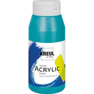 Kreul 750ml Triton Acrylic Liquid Turquoise Blue