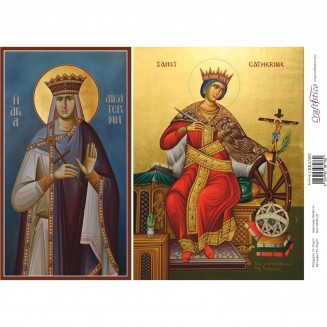 Craftistico Ριζόχαρτο Decoupage 30x40cm Αγία Αικατερίνη