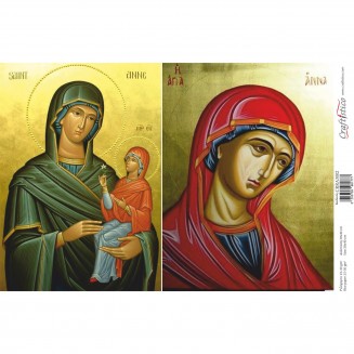 Craftistico Ριζόχαρτο Decoupage 30x40cm Αγία Άννα