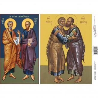 Craftistico Ριζόχαρτο Decoupage 30x40cm Άγιος Πέτρος και Άγιος Παύλος