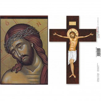 Craftistico Ριζόχαρτο Decoupage 30x40cm Ιησούς Χριστός Εσταυρωμένος