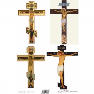 Craftistico Ριζόχαρτο Decoupage 30x40cm Ιησούς Χριστός Εσταυρωμένος I