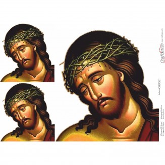Craftistico Ριζόχαρτο Decoupage 30x40cm Ιησούς Χριστός