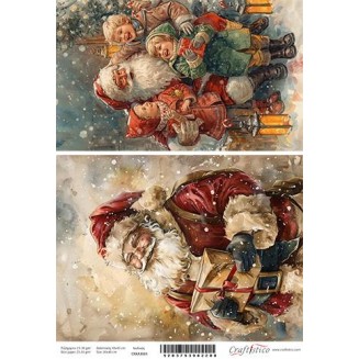 Craftistico Ριζόχαρτο Decoupage 30x40cm Άγιος Βασίλης I