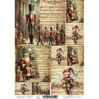 Craftistico Ριζόχαρτο Decoupage 30x40cm Χριστουγεννιάτικες Εικόνες I