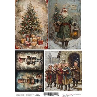 Craftistico Ριζόχαρτο Decoupage 30x40cm Χριστουγεννιάτικες Εικόνες II