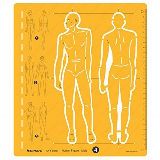 Isomars Στένσιλ Fashion Design 6018 Άντρας 26x30cm