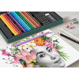 Faber Castell Κασετίνα Ξυλομπογιές Polychromos & Pitt Graphite Matt 23 τεμαχίων