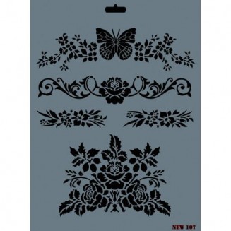 Rich Stencil 25x35cm 107
