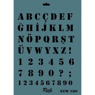 Rich Stencil 25x35cm 180